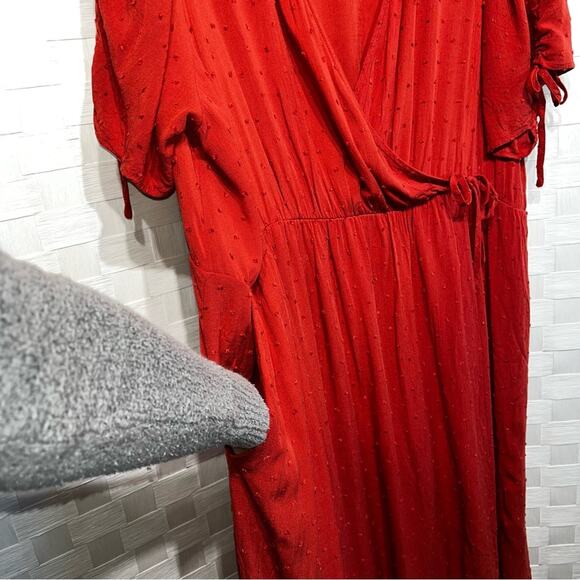 Torrid Red Midi Wrap Dress - Picture 11 of 15